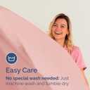 Full Fitted Bed Sheet - Bottom Single Fitted Sheet Only - Ultra-Soft Hotel Luxury Bedding w/ 8-16 Inch Deep Pockets - Breathable, Cooling & Wrinkle Free - Easy-Fit, Fade & Shrink Resistant - Baby Pink