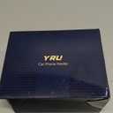 YRU [True Upgrade for Safety] Car Phone Holder Mount [Patent & Military-Grade] Dashboard Cell Phone Holder for Car Vent Windshield Phone Stand for iPhone 17 16 15 14 13 Pro Max Truck Samsung, Black