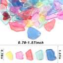 YATOJUZI 13oz Sea Glass for Crafts Frosted Seaglass Pieces Vase Filler and Aquarium Ornament DIY Craft Supplies for Art Beach Weddings and Home Decor (Mixed Color)