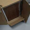 QEEIG Bathroom Shelves Over Toilet - Wall Mounted Floating Shelves Toilet Paper Storage Small Farmhouse Decor Shelf 16 inch Set of 3, Rustic Brown (019-BN3)