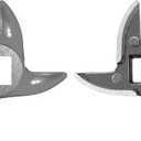 #8 Grinder Blade Stainless Steel Knife Cutter Replacement, Please check the size and shape(2 pc)