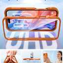 Diaclara Magnetic Designed for iPhone 17 Pro Max Case Full Body Bumper[Compatible with MagSafe] Military Drop Proof Cover with Built-in Touch Sensitive Anti-Scratch Screen Protector,Orange