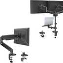 MOUNTUP Single Monitor Arm & Dual Monitor Mount with Laptop Holder