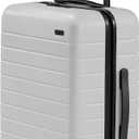 Away Bigger Carry-On Luggage, Lightweight Hardside Large Suitcase with Spinner Wheels, TSA Lock, Airline Approved, Cloud Gray, Standard