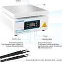 110V 1080W Soldering Hot Plate, Electric Hot Plate, LED Microcomputer Electric Preheat Soldering Station Welder Hot Plate Rework Heater Lab 200X200mm (7.87 * 7.87in) Plate, KW-HP-E2020