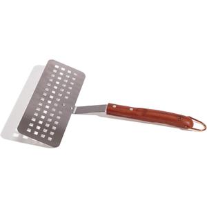 Outset Rosewood Collection Slotted Fish Spatula, Stainless Steel, 1.5 x 10 x 15 inches
