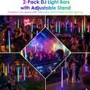 DJ Lights 4FT RGBW Pixel Tube Light 4IN1 LED Stage Tube Light Bar with Stand&Carrying Bag 5200mAh Battery Powered Wireless Stage Lighting for DJ, Wedding, Party, Photography, Video Studio