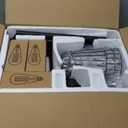 PESRAE Dimmable Industrial Floor Lamp, Farmhouse Floor Lamp Standing Lamp with 3 Elegant Teardrop Cage Heads & Included 3 x 1200LM Edison LED Bulbs, Tall Lamp for Living Room, Bedroom (Matte Black)