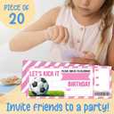Football Birthday Party Invitations Soccer Theme Birthday Invitations for Boys Girls Kids Bday Party Supplies for Sports Party 20 Fill-In Invitation Cards with 20 Envelopes-C01