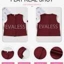 EVALESS Vest for Women 2025 Button Down Sleeveless Blazer Suit Vest Cropped Waistcoat Spring Summer Casual Outfits (M)