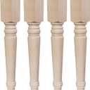 29 Inch Wood Table Legs Unfinished Wooden Coffee Table Legs for Furniture Set of 4 Unfinished Wood Furniture Legs DIY Bench/Desk/Dinning Table (29 Inch)