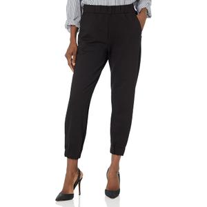 VELVET BY GRAHAM & SPENCER Women's Monterey Ponti Cuffed Jogger Pant, Black, Small