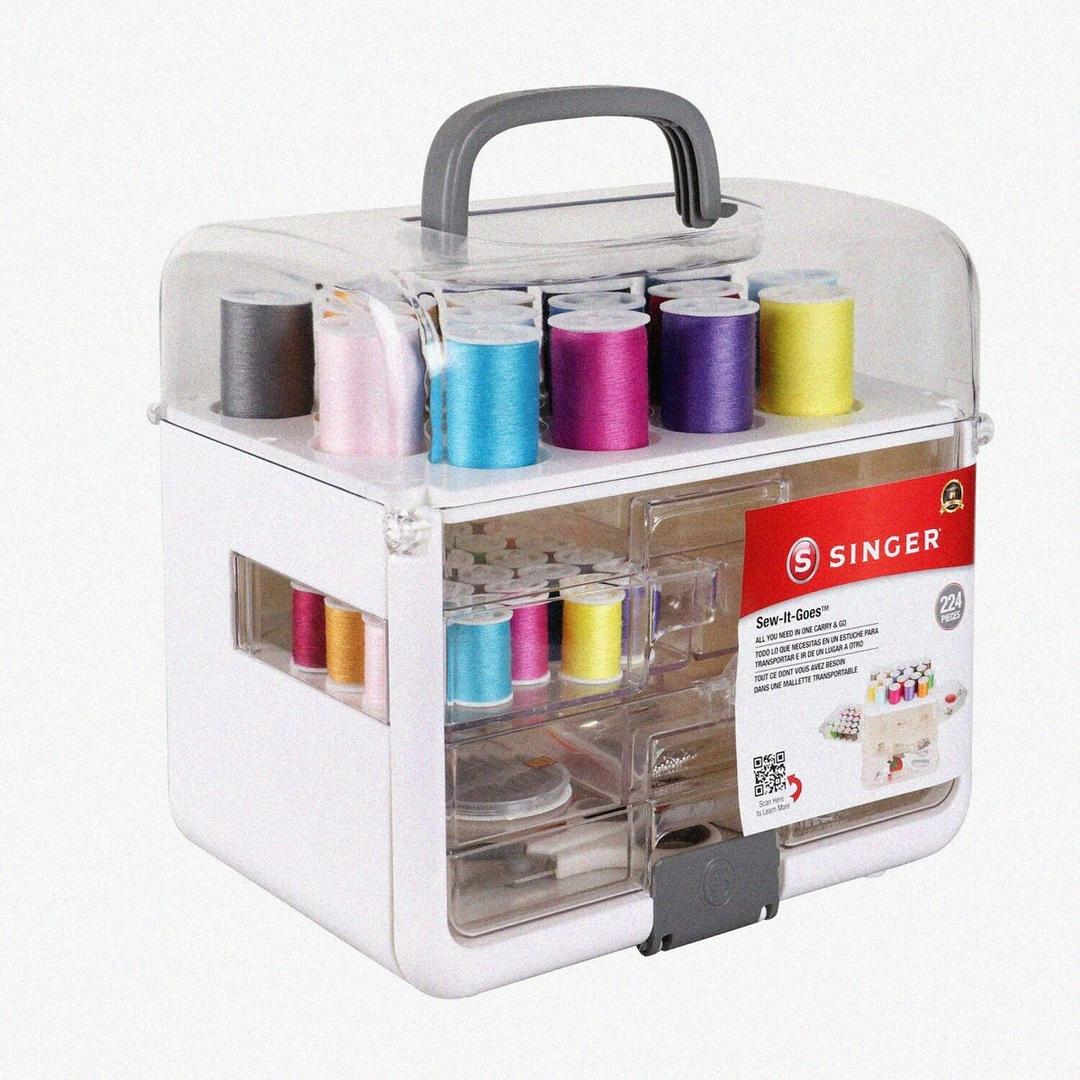 SINGER ProSeries Sew-It-Goes 224 Piece Sewing Kit and Storage System,