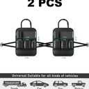 GMQ Backseat Car Organizer with Touch Screen,Protectors Kick Mats Travel Accessories for Kids,Multifunctional Seat Back Organizer Car Travel Organizer Accessories (Black, 2PCS)