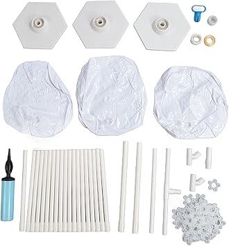 Depisuta Round Backdrop Stand, Wedding Arch Circle Balloon Frame Kit with Sturdy Plastic Design for Outdoor Party Birthday Baby Shower Decorations