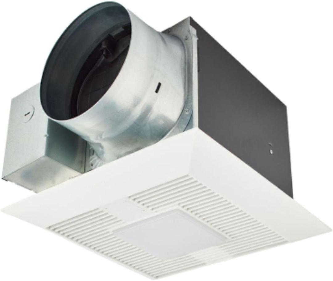 Panasonic FV-0511VKSL3 WhisperGreen Select Bath Fan + Light + Dual Speed
FV-0511VKSL3, WhisperGreen Select Dual Speed Ceiling Mount Exhaust Fan with LED Light, 30-110 CFM, Energy Star Certified