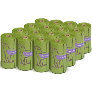 240 Count Lavender Scented 13 x 9 Dog Poop Bags Rolls, Leakproof Strong & Sturdy Waste Bags for Doggie Cat Pet