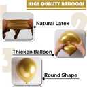 PartyWoo Gold Balloons 152pcs Different Sizes of 18 12 10 5 Inch Gold Balloon Arch Kit Garland for Birthday Wedding Anniversary Baby Shower Graduation Retirement Casino Party Decorations Gold-G101