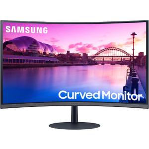 Samsung 27-Inch S39C Series FHD Curved Gaming Monitor, 75Hz, AMD Free Sync, Game Mode, Advanced Eye Comfort, Frameless Display, Built in Speakers, Slim Metal Stand, LS27C392EANXGO, Black