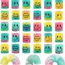 30 Pack Spring Rainbow Magic Fidget Stress Coil Mini Springs Bulk Toys for Party Favor Carnival Prize Birthday Goodie Bag Stuffers for Kids Boys Girls