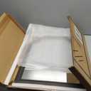 HOMECOOKIN Wood Bathroom Mirrors for Wall Mounted, 16" x 20" Rustic Wood Frame Wall Mirrors Decorative for Living Room or Bedroom Vanity Mirror (Black) 