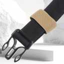 InnoHHustle 4 PCS Elastic Belt Keepers Strap Organizers, Webbing Holder Elastic Belt Loop Stays Backpack Straps Holder Retainer Band for 1.5" Wide Belts or Straps