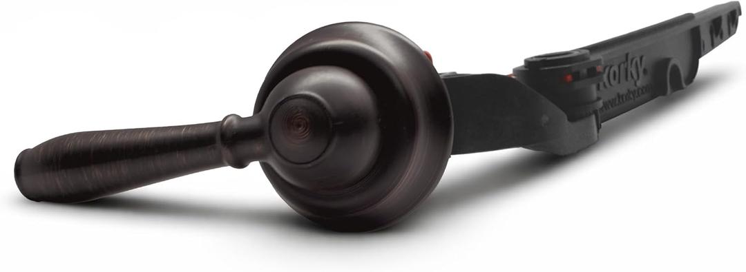 Korky 6081BP Strongarm Tank Lever Universal to Fit Front Angled Side Left and Right Mount Toilets, Oil-Rubbed Bronze, Faucet Style