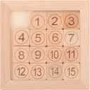 Toddmomy Wooden Number Puzzle Brain Teaser Educational Toy for Kids Toddlers Math Learning Hand-Eye Coordination Classroom Rewards Birthday Carnival Prizes 2 pack