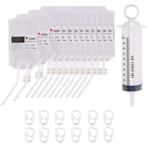 Blood Bag for Drinks  12 Pieces IV Blood Bags/Container 15 Fl Oz /450ml for Halloween Zombie Party Favors, Nurse Decorations, Gag Gift