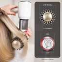 Round Brush for Blow Drying, Nano Thermal Ceramic & Ionic Tech Hair Brush with Boar Bristles, Professional Round Barrel Brush for Styling, Curling & Straightening by Sndyi (2.9 Inch, Barrel 1.7 Inch)