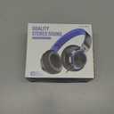 AILIHEN C8 Kids Headphones Wired, On-Ear Headphones with Microphone and Volume Control Foldable Corded Stereo 3.5mm Headset for School Teens Smartphones Chromebook Laptop Tablets Travel (Black Blue) (Medium)