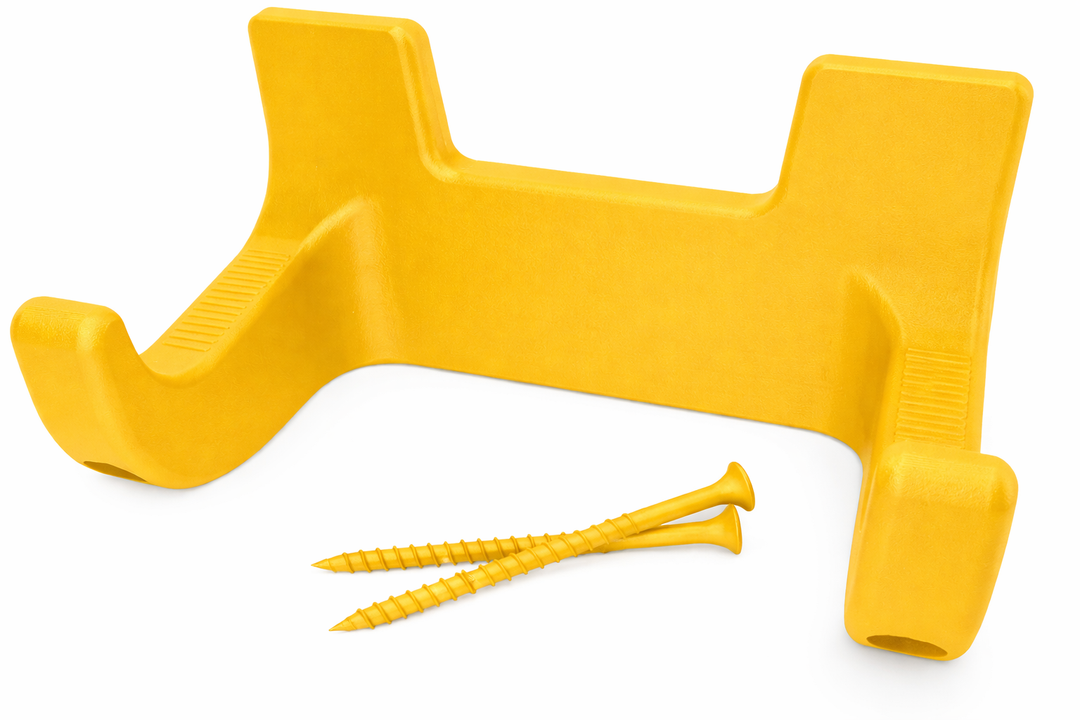 Hedger Wall Mount  Secure & Space-Saving Storage for Hedge Trimmer (Yellow)