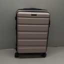 KROSER Carry On Luggage with Spinner Wheels & Built-in TSA Lock, Expandable Top Opening Hard Shell Suitcase Large Capacity Durable Rolling Luggage with USB Port, Carry-On 20-Inch, Matte Purple/Pink