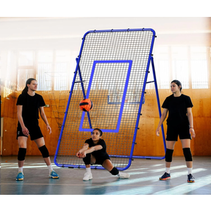 Volleyball Rebounder Net-Portable 7x4 ft Training Equipment for Spike and Smash Practice5 Rebound Angles Custom Target Area for Volleyball Sports Training