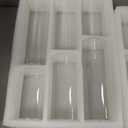 Glasseam Clear Cylinder Vases Set, 12Pcs Glass Vases for Centerpieces Bulk, Modern Floating Candle Holder for Decor, Hurricane Candle Holders for Wedding Table Decor (5.5"/7.5"/9.5")