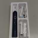 TEETHEORY Rotating Electric Toothbrush for Adults with 8 Brush Heads (2 Types), 4 Modes Deep Clean Electric Toothbrush with Rechargeable Power and 2 Min Smart Timer (4-Dark Blue, p1)