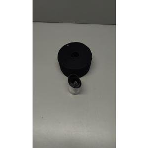 6" Black SELF-Adhesive Acrylic Hook and Loop Fastener - Loop Side ONLY - 1 Yard
