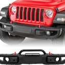 Front Bumper Compatible with Wrangler JL 2018-2024 10th Anniversary Style jl Front Bumper Replacement 2 and 4 Door Models