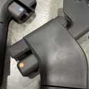 UPPAbaby RumbleSeat V3 Second Lower Seat - Compatible with Vista V2 and Vista V3 - All-Weather Seat + Magnetic Buckle Adapters Included - Noa (Navy/Carbon Frame/Saddle Leather)