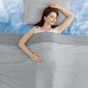 Elegear Revolutionary Cooling Blanket Twin, Absorbs Heat to Keep Body Cool for Night Sweats, Arc-Chill Cool 3.0 Fiber Q-Max>0.5 for Hot Sleepers, Lightweight Summer Cold Blankets for Sleeping, Grey