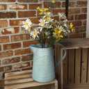APSOONSELL Shabby Chic Metal Jug Vase Pitcher Flower Holder for Home Decoration