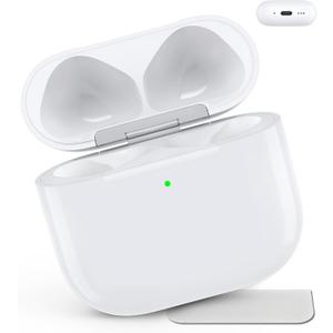 Wireless Charging Case Compatible with AirPods 4, Replacement Case for AirPods 4, Bluetooth Pairing Sync Button, Includes Gray Microfiber Cleaning Cloth, Earbuds Not Included(USB-C Port)
