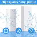 Sasylvia 10 Pcs 1-1/2 x 48 Inches Wall Corner Protector Guards, Avoid Scratching Scuffs, White Vinyl Corner Trim Molding, Easy Install & Cleaning for Door Countertop Furniture Cabinet Protection