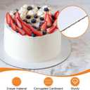 25-Packs Cake Boards 10 inch Round, White Cake Board Rounds, White Cake Circles Rounds Base Food-Grade Cardboard Cake Plate for displaying Cakes, Bread, DessertsThin and Sturdy