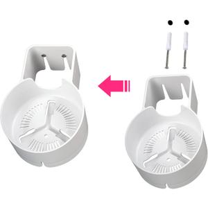 Upgraded Wall Mount Bracket for Tp-Link Deco X55, X55 Pro, X20, X50, X60 Mesh WiFi System, Sturdy Metal Made Holder Stand Bracket Shelf with Cable Organizer, Space Saving (White)2 pc