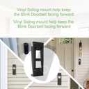 Vinyl Siding Mount for Blink Video Doorbell (2nd Gen) - Adjustable Corner Wedge for 4" Standard Siding, Includes Removal Key & Screws