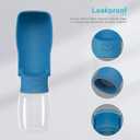 Portable Dog Small Animals Water Bottle for Walking 19 OZ or 12 OZ Pet Water Bottles for Puppy Medium Large Dogs Little Animals Water Dispenser Dog Small Animals Water Bowl