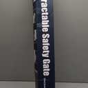 Retractable Safety Baby Gate or Mesh Dog Gate,Durable Portable Mesh Retractable Gate,Easy to Use for Stairs, Doorways, Hallways, Indoor, Outdoor, 33.5" Tall, Extends to 55" Wide,White