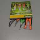EWPJDK 4 Pack Garden Pruning Shears, Stainless Steel Garden Shears, Gardening Shears, Garden Scissors, Clippers, Pruning Snips, Pruning Shears for Gardening Tools (4PCS, Yellow, Orange, Green)