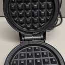 DASH Mini Waffle Maker - 4 Waffle Mold, Nonstick Waffle Iron with Quick Heat-Up, Nonstick Surface - Perfect Mini Waffle Maker for Kids and Families, Just Add Batter (Black)